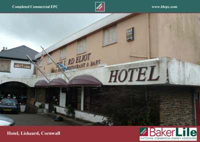 Commercial EPC Hotel Liskeard Cornwall